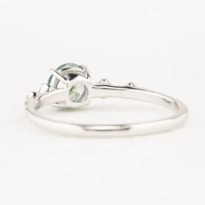 Rings Celeste Ring 073ct Parti Blue Green Round Montana Sapphire 14K White Gold One of a kind Envero Jewelry Rings Celeste Ring 073ct Parti Blue Green Round Montana Sapphire 14K White Gold One of a kind Envero Jewelry