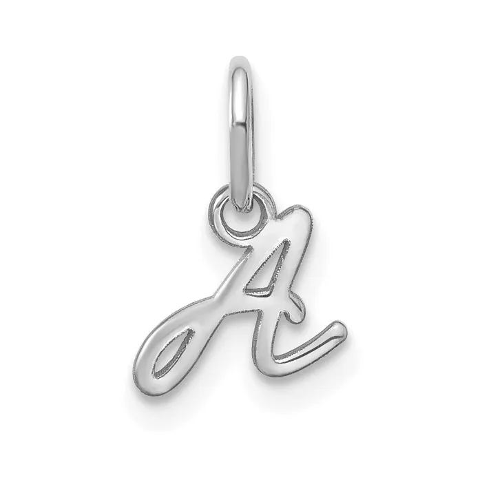 14k White Gold Upper case Letter A Initial Charm TreasureFineJewelers Charm Necklaces 14k White Gold Upper case Letter A Initial Charm TreasureFineJewelers Charm Necklaces