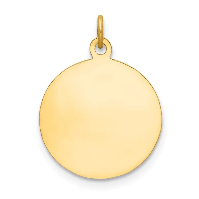 14k Yellow Gold Saint Roch Medal Charm TreasureFineJewelers Charm Necklaces