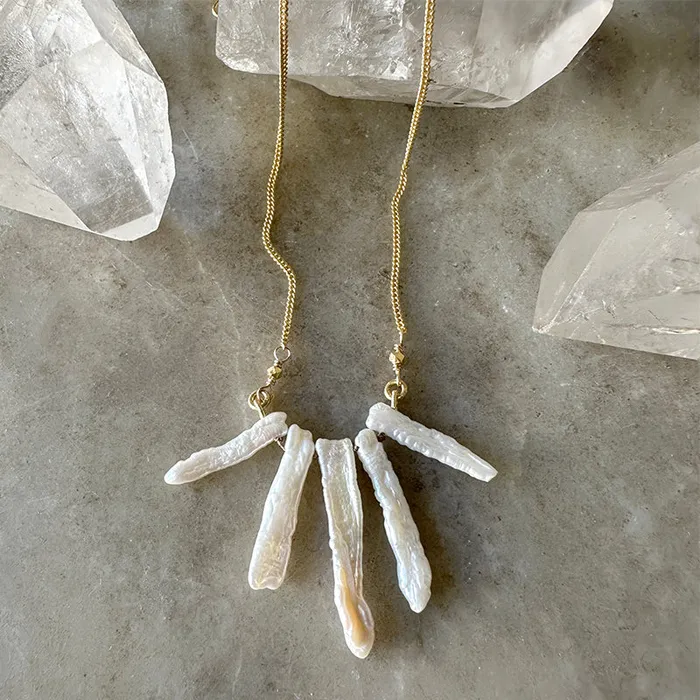 Gabrielle Freshwater Pearl Necklace Robindira Unsworth Necklaces