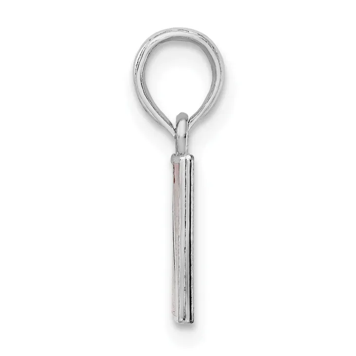 Necklaces TreasureFineJewelers Sterling Silver Polished Enameled Dive Flag Pendant