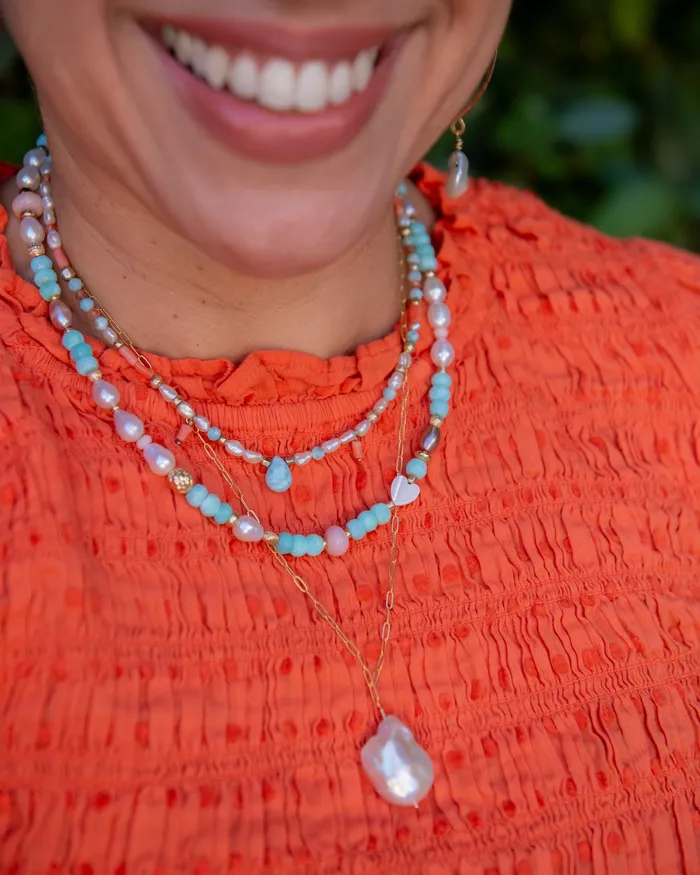 Vida Jewelry Designs Necklaces Large Baroque Pearl Pendant Necklace