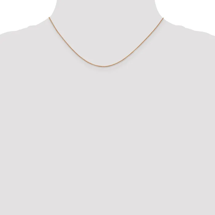 Necklaces WB Choice Jewelry 14k Rose Gold 70mm Box ChainWBCRSC116 Necklaces WB Choice Jewelry 14k Rose Gold 70mm Box ChainWBCRSC116