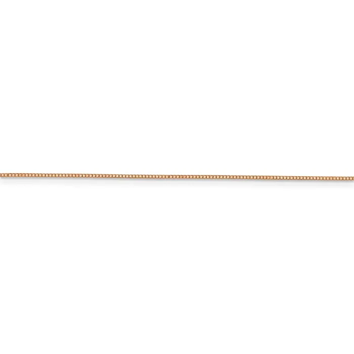 Necklaces WB Choice Jewelry 14k Rose Gold 70mm Box ChainWBCRSC116 Necklaces WB Choice Jewelry 14k Rose Gold 70mm Box ChainWBCRSC116