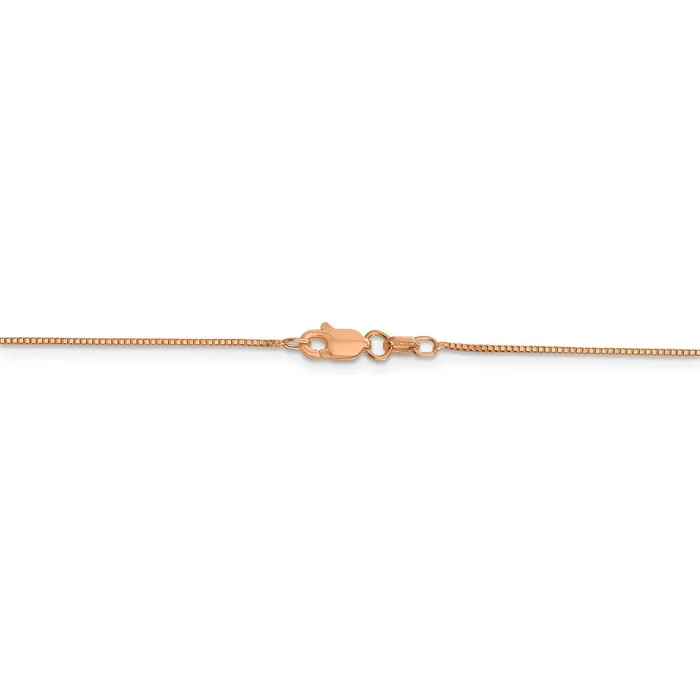 Necklaces WB Choice Jewelry 14k Rose Gold 70mm Box ChainWBCRSC116 Necklaces WB Choice Jewelry 14k Rose Gold 70mm Box ChainWBCRSC116