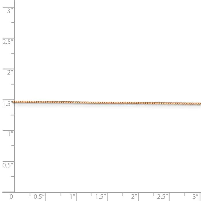 Necklaces WB Choice Jewelry 14k Rose Gold 70mm Box ChainWBCRSC116 Necklaces WB Choice Jewelry 14k Rose Gold 70mm Box ChainWBCRSC116