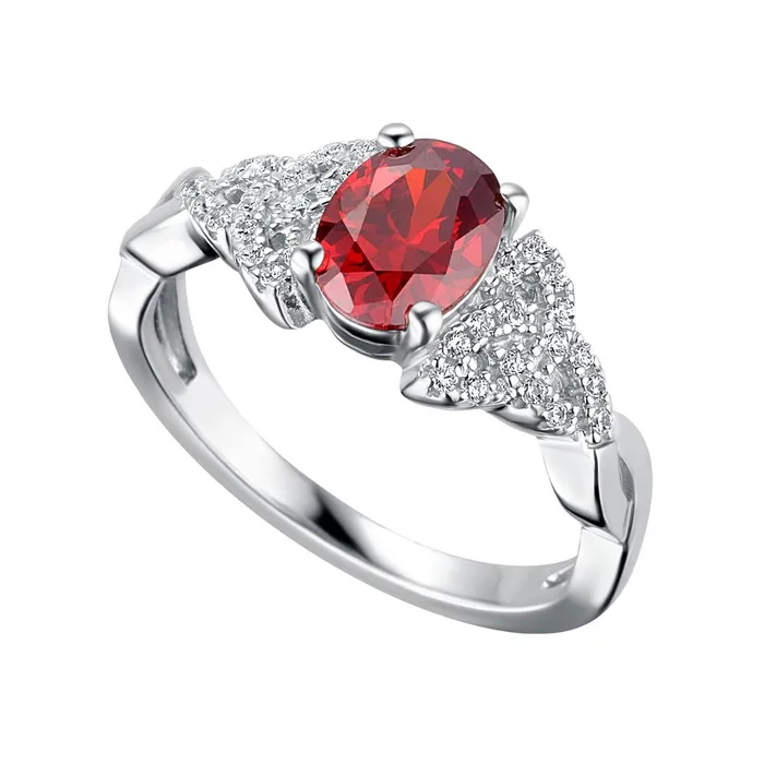 Rings Celtic Collections January Birthstone Trinity Knot Ring
