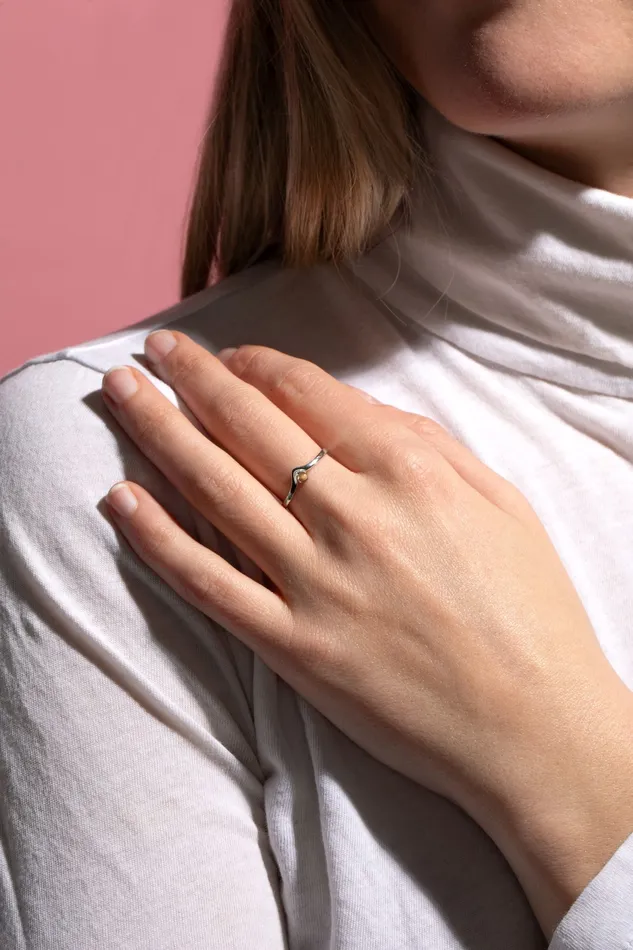 Rings faithbraceletco Dainty Move Mountains Sterling Silver Ring