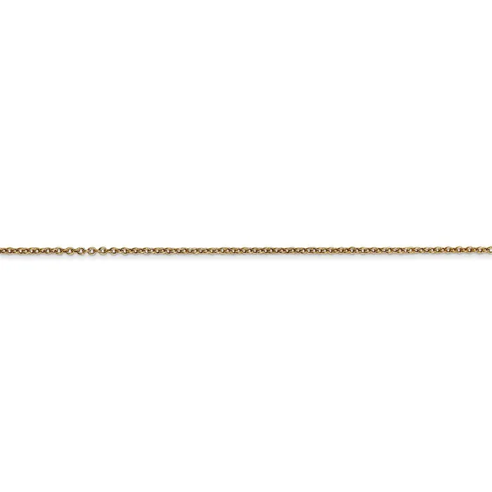 Rings WB Choice Jewelry 14k 9mm Cable with Spring Ring Clasp ChainWBCPEN19014 Rings WB Choice Jewelry 14k 9mm Cable with Spring Ring Clasp ChainWBCPEN19014