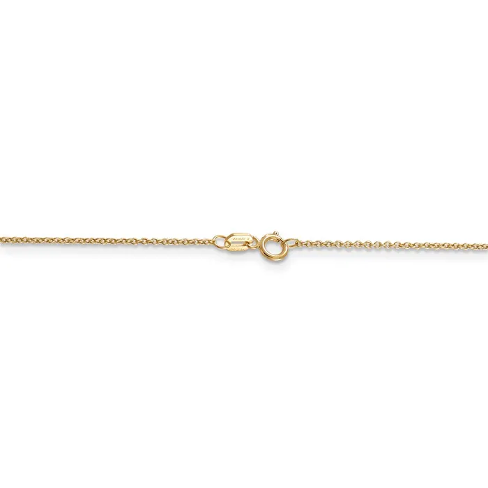 Rings WB Choice Jewelry 14k 9mm Cable with Spring Ring Clasp ChainWBCPEN19014 Rings WB Choice Jewelry 14k 9mm Cable with Spring Ring Clasp ChainWBCPEN19014