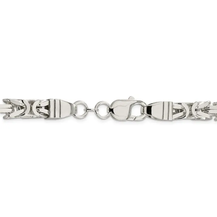 Rings WB Choice Jewelry Sterling Silver 75mm Byzantine ChainWBCQBZ18020