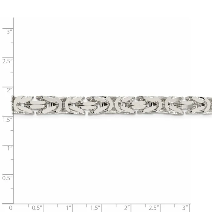 Rings WB Choice Jewelry Sterling Silver 75mm Byzantine ChainWBCQBZ18020