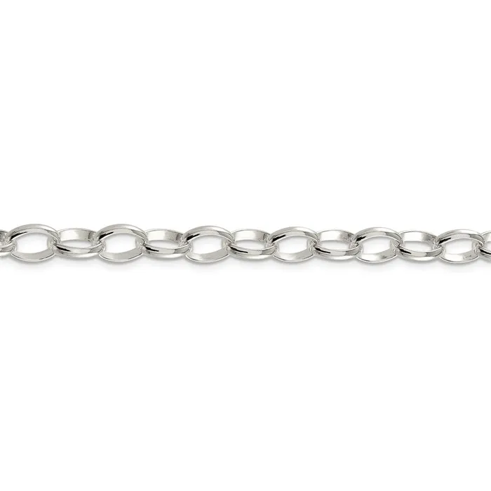Rings WB Choice Jewelry Sterling Silver 8mm Fancy Rolo ChainWBCQFC8920
