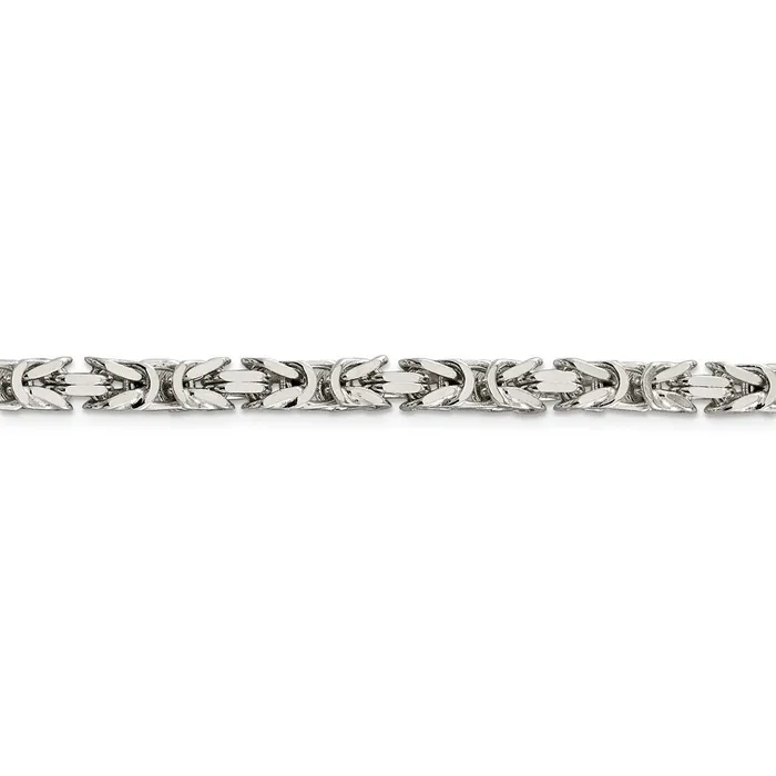 Sterling Silver 5mm Byzantine ChainWBCQBZ12028 WB Choice Jewelry Rings Sterling Silver 5mm Byzantine ChainWBCQBZ12028 WB Choice Jewelry Rings