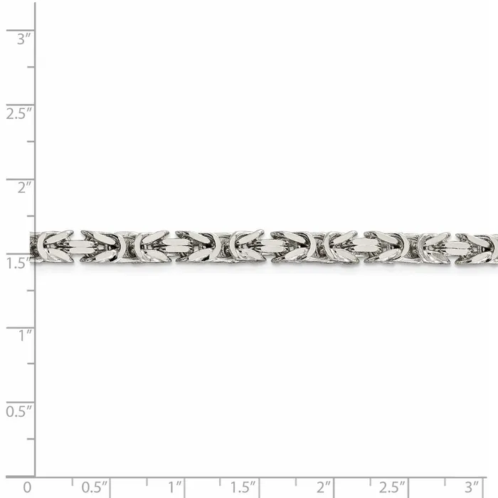 Sterling Silver 5mm Byzantine ChainWBCQBZ12028 WB Choice Jewelry Rings Sterling Silver 5mm Byzantine ChainWBCQBZ12028 WB Choice Jewelry Rings