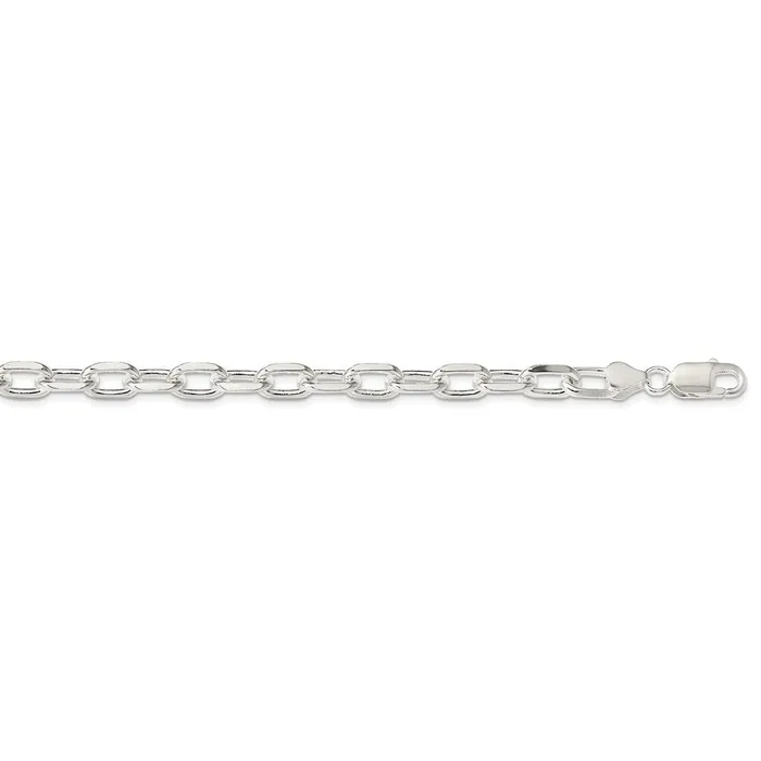 Sterling Silver 75mm Diamondcut Long Link Cable ChainWBCQAR20024 WB Choice Jewelry Rings Sterling Silver 75mm Diamondcut Long Link Cable ChainWBCQAR20024 WB Choice Jewelry Rings