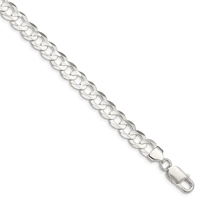 Sterling Silver 8mm Concave Beveled Curb ChainWBCQCBC20030 WB Choice Jewelry Rings Sterling Silver 8mm Concave Beveled Curb ChainWBCQCBC20030 WB Choice Jewelry Rings
