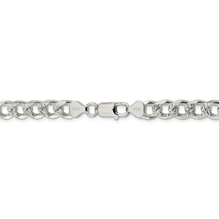 Sterling Silver 8mm Pave Curb ChainWBCQCF22022 WB Choice Jewelry Rings Sterling Silver 8mm Pave Curb ChainWBCQCF22022 WB Choice Jewelry Rings