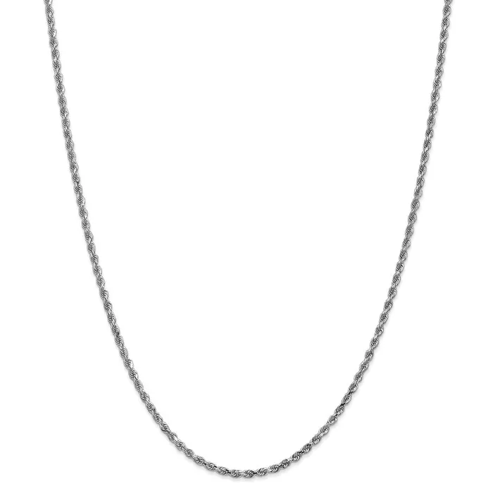 WB Choice Jewelry Rings 10k White Gold 225mm Diamondcut Rope ChainWBC10K018W26 WB Choice Jewelry Rings 10k White Gold 225mm Diamondcut Rope ChainWBC10K018W26