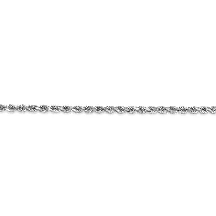 WB Choice Jewelry Rings 10k White Gold 225mm Diamondcut Rope ChainWBC10K018W26 WB Choice Jewelry Rings 10k White Gold 225mm Diamondcut Rope ChainWBC10K018W26