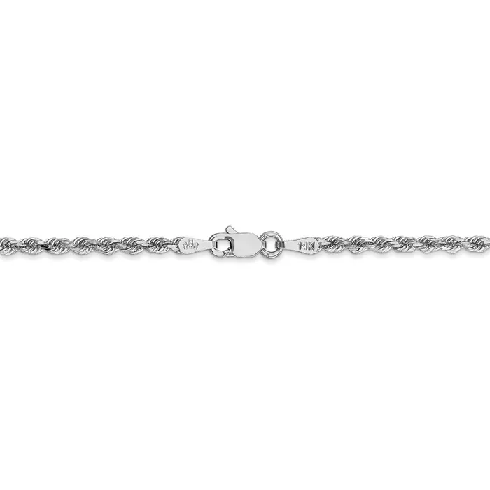 WB Choice Jewelry Rings 10k White Gold 225mm Diamondcut Rope ChainWBC10K018W26 WB Choice Jewelry Rings 10k White Gold 225mm Diamondcut Rope ChainWBC10K018W26