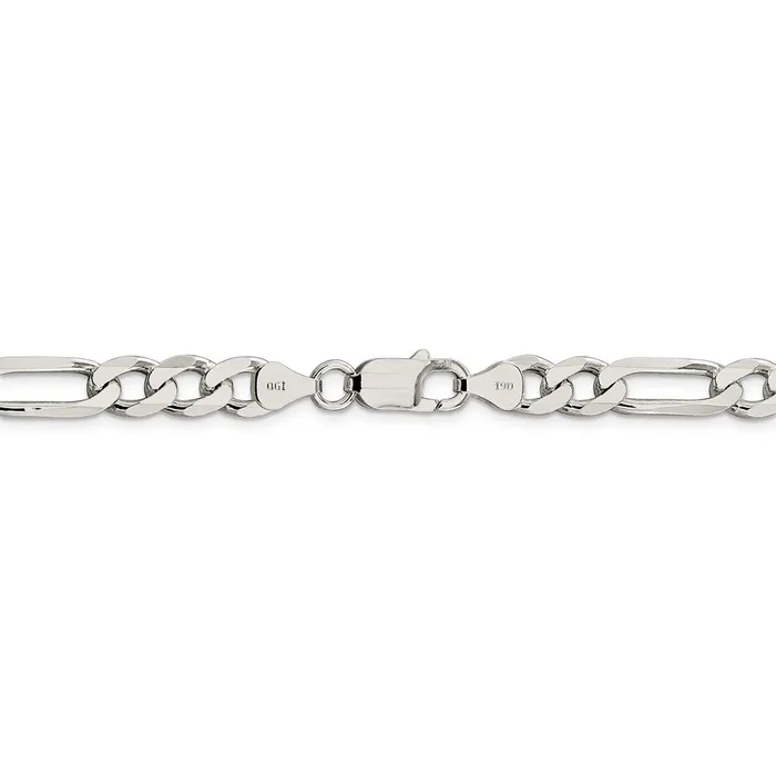 WB Choice Jewelry Rings Sterling Silver 725mm Pave Flat Figaro ChainWBCQFF2009