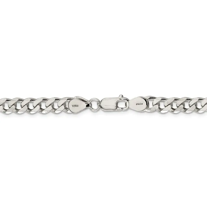 WB Choice Jewelry Rings Sterling Silver 7mm Curb ChainWBCQCB18020 WB Choice Jewelry Rings Sterling Silver 7mm Curb ChainWBCQCB18020
