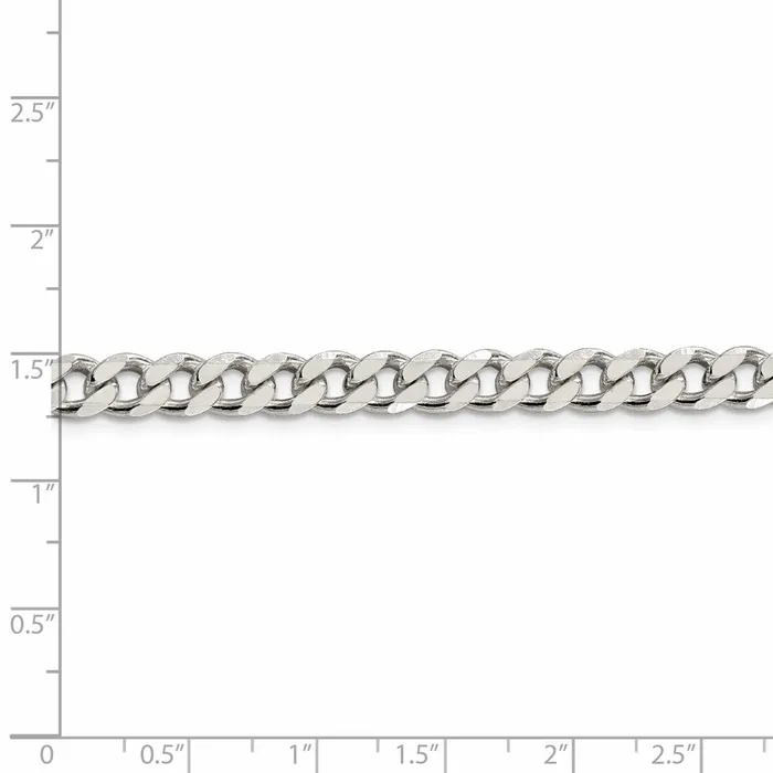 WB Choice Jewelry Rings Sterling Silver 7mm Curb ChainWBCQCB18020 WB Choice Jewelry Rings Sterling Silver 7mm Curb ChainWBCQCB18020