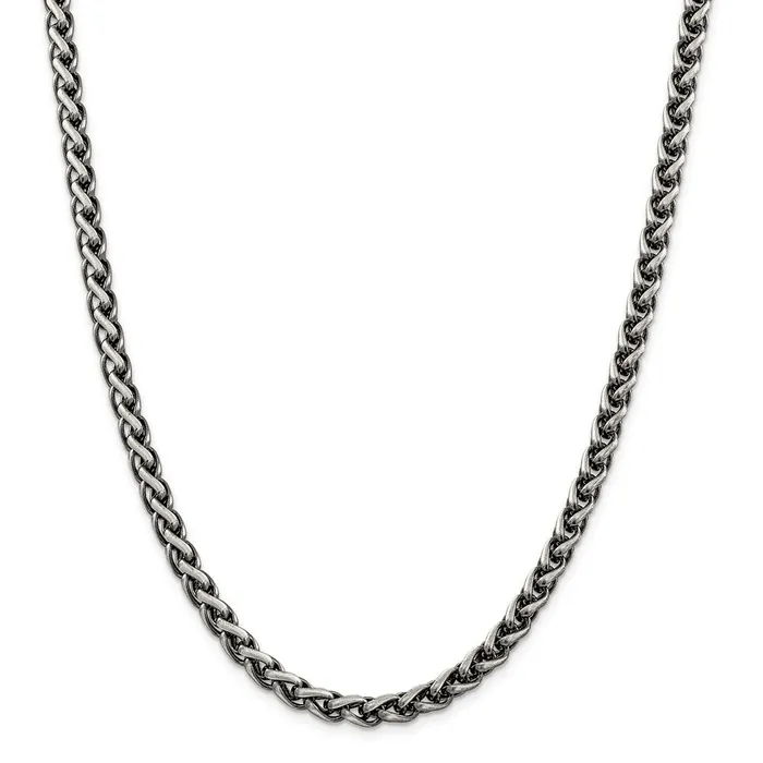 WB Choice Jewelry Rings Sterling Silver Antiqued 6mm Round Spiga ChainWBCQFC14322 WB Choice Jewelry Rings Sterling Silver Antiqued 6mm Round Spiga ChainWBCQFC14322