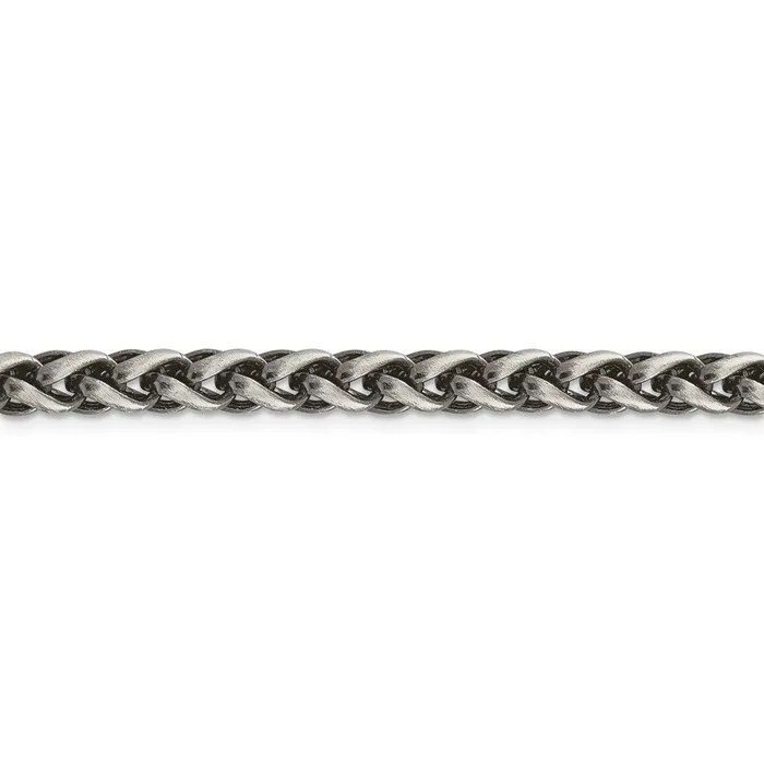 WB Choice Jewelry Rings Sterling Silver Antiqued 6mm Round Spiga ChainWBCQFC14322 WB Choice Jewelry Rings Sterling Silver Antiqued 6mm Round Spiga ChainWBCQFC14322