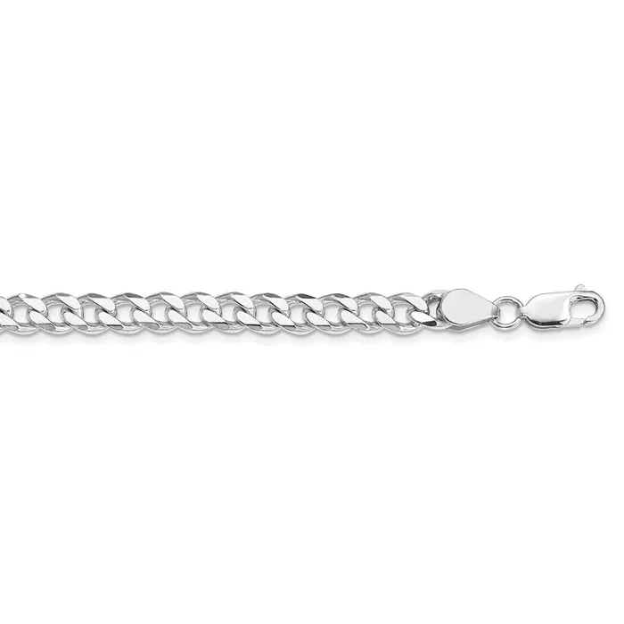 WB Choice Jewelry Rings Sterling Silver Rhodiumplated 7mm Curb ChainWBCQCB180R28 WB Choice Jewelry Rings Sterling Silver Rhodiumplated 7mm Curb ChainWBCQCB180R28